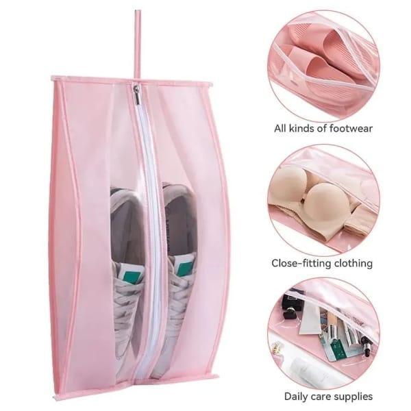 Shoe Bag With Zip  ( Pack of 3 )