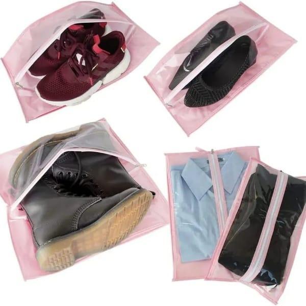 Shoe Bag With Zip  ( Pack of 3 )