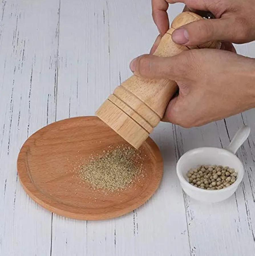 Stylish Wooden Salt and Pepper Grinder