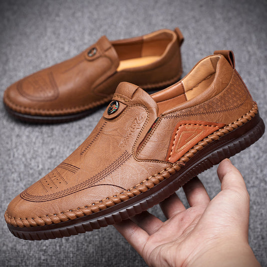 Mens Casual Soft Breathable Leather Shoes.