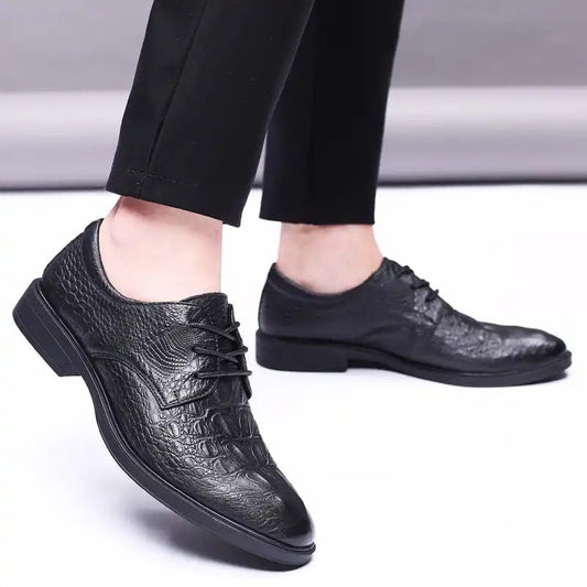 Leather Breathable Sami formal Shoes.