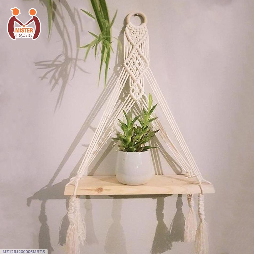 Handmade Macrame Wall Hanging Shelves