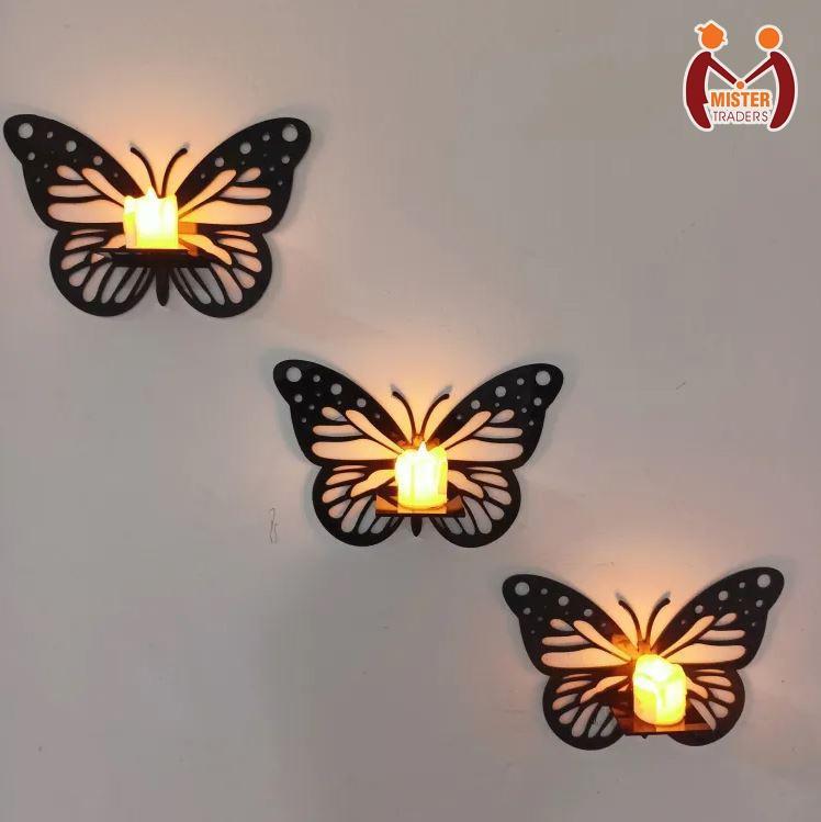 Butterfly Wall Shelves ( Set of 3 )