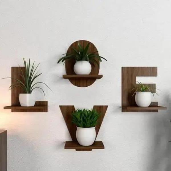 Love Alphabet design Shelves ( Set of 4 )