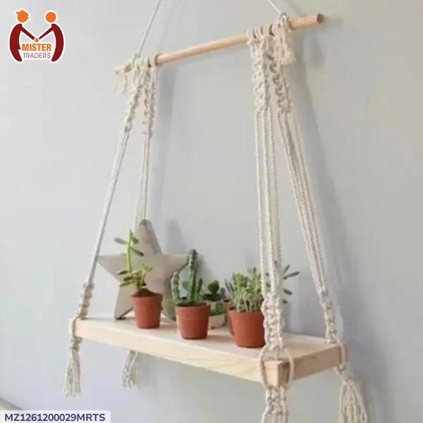 Handmade Macrame Wall Hanging Shelves