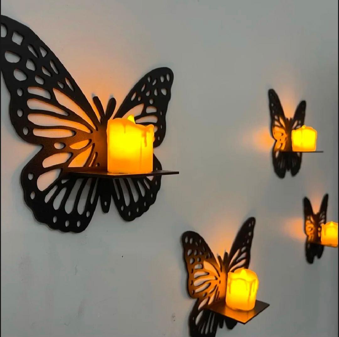 Butterfly Wall Shelves ( Set of 3 )