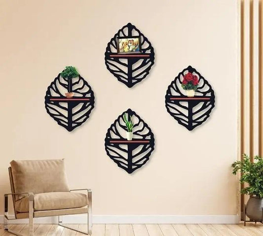 Leaf Shaped Design Shelves ( Set of 4 )